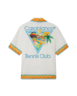 Afro Cubism Tennis Club Silk Shirt